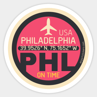 Pink Philadelphia Sticker